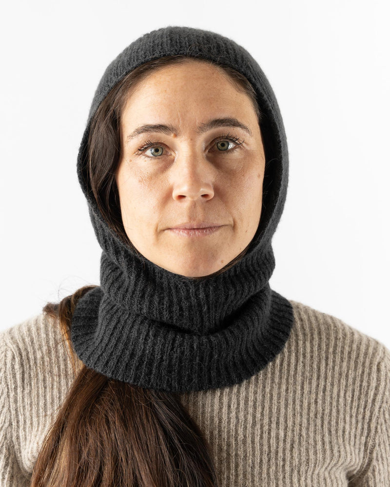 Lauren Manoogian Soft Rib Balaclava in Ink