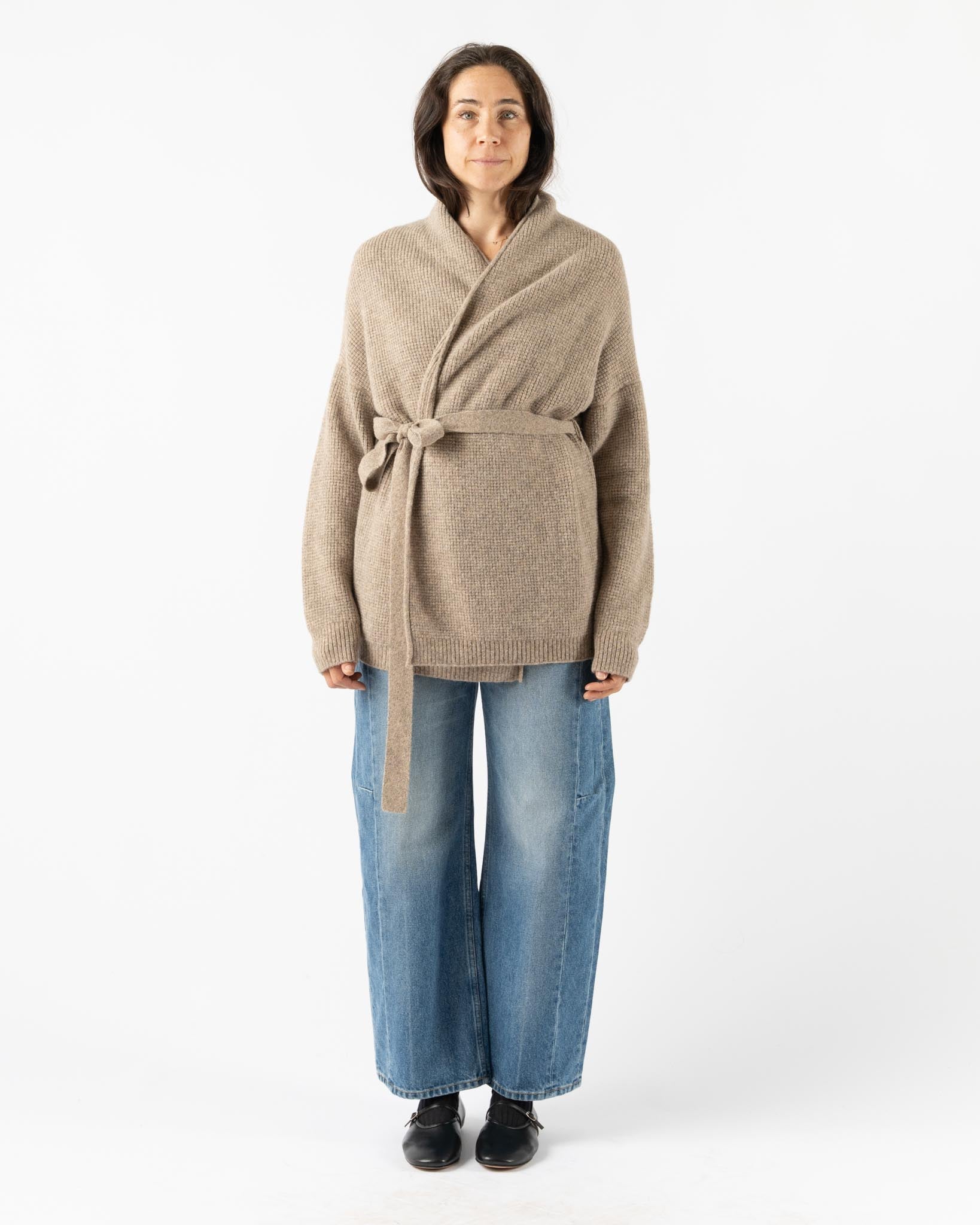 Lauren Manoogian Waffle Slouch Cardigan in Moth