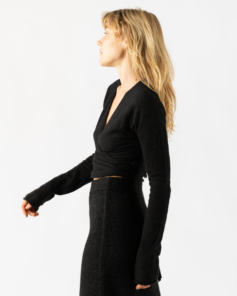 Lauren Manoogian Wrap Cardigan in Black