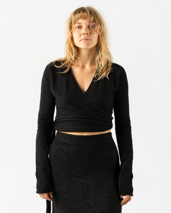 Lauren Manoogian Wrap Cardigan in Black