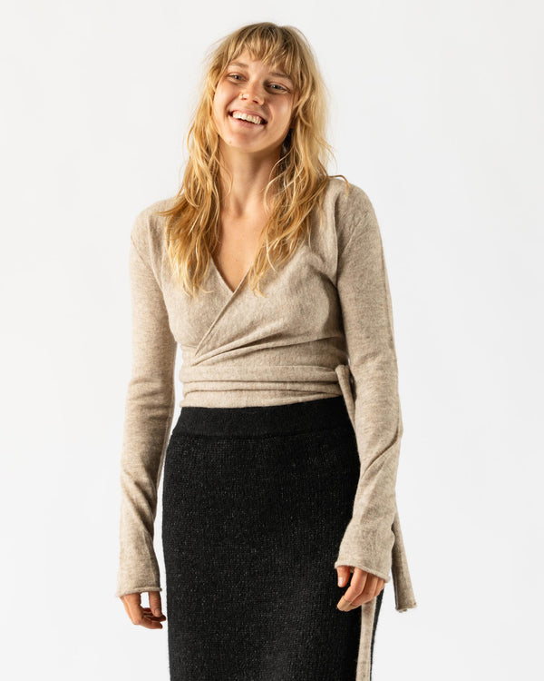 Lauren Manoogian Wrap Cardigan in Oatmeal