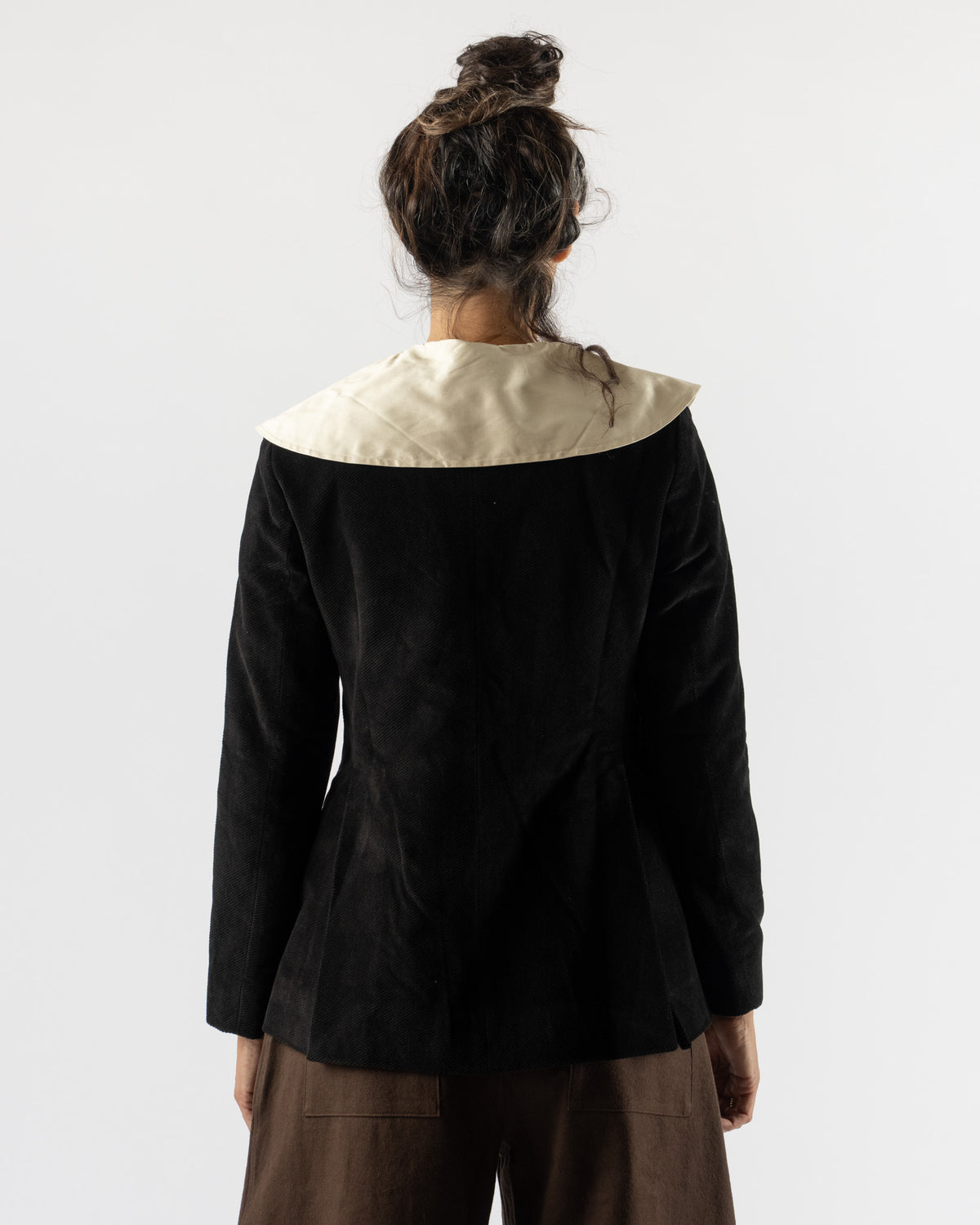 Cawley Japanese Napped Cotton Constance Jacket in Black