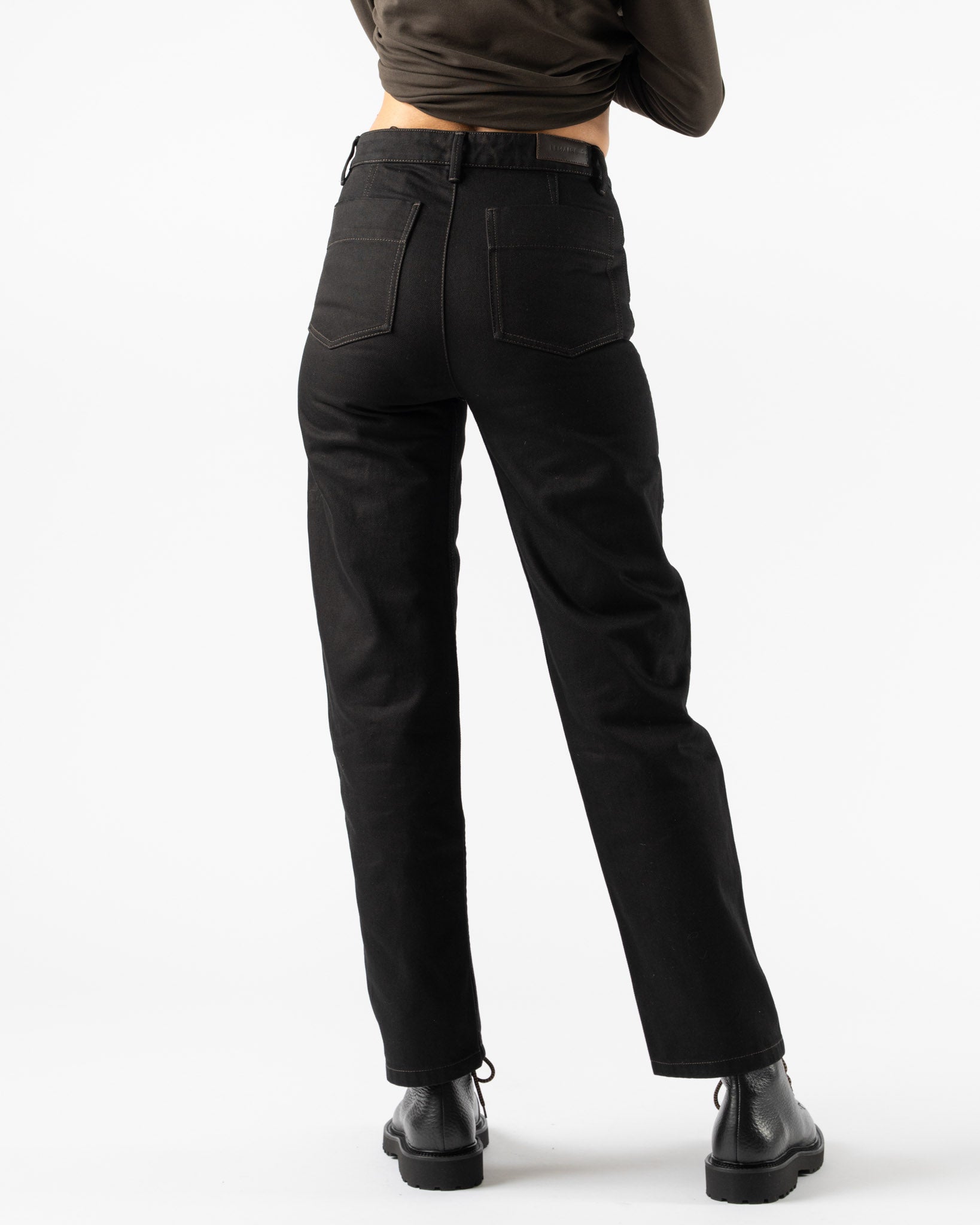 Lemaire Five Pockets Twisted Pant in Black