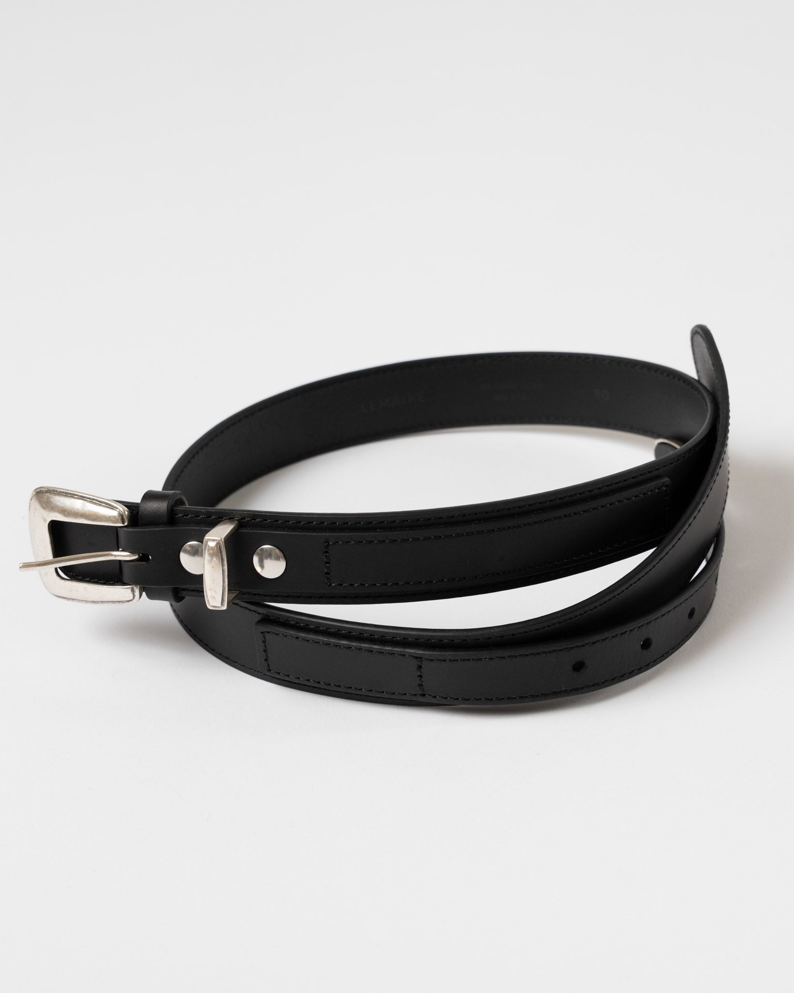 Lemaire Minimal Western Belt in Black