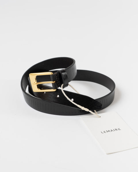 Lemaire Rail Belt 25 in Dark Brown Curated at Jake and Jones