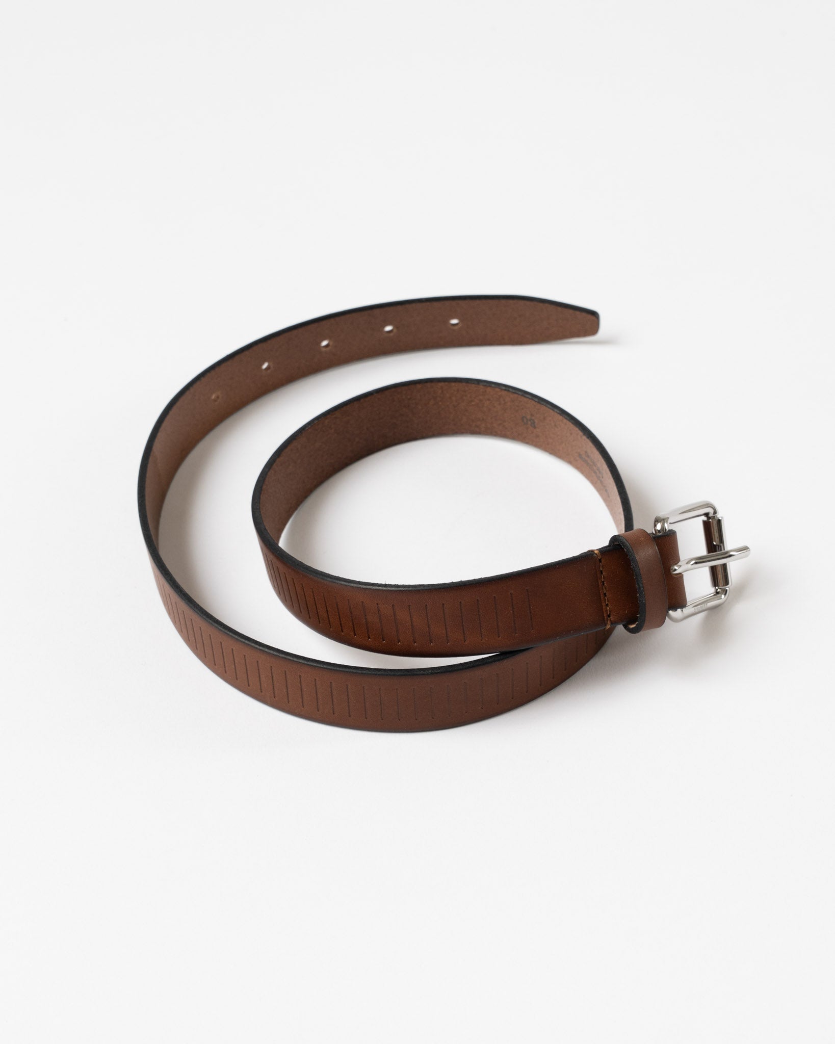 Lemaire Rail Belt 25 in Pecan Brown