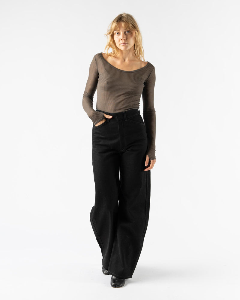 Lemaire Seamless Top in Dark Brown