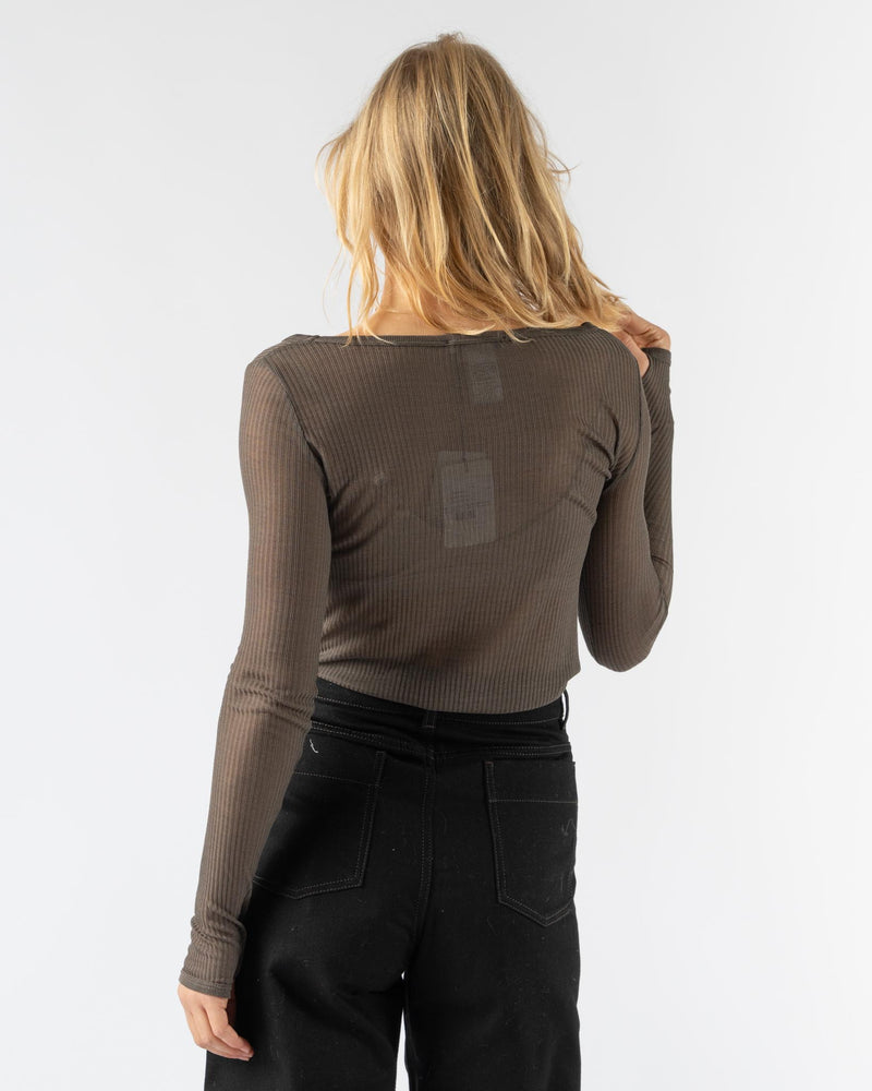 Lemaire Seamless Top in Dark Brown