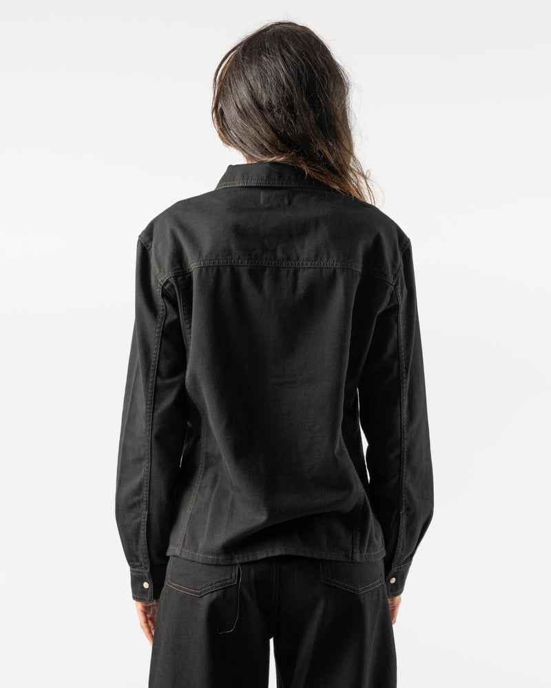 Lemaire-Fitted-Denim-Shirt-in-Black-Santa-Barbara-Boutique-Jake-and-Jones-Sustainable-Fashion