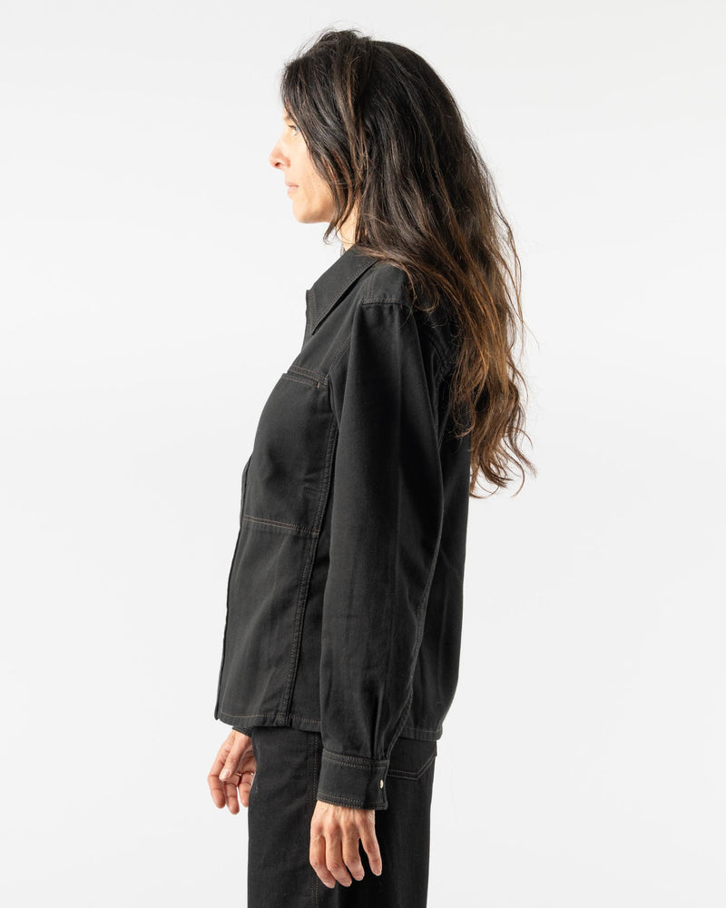 Lemaire-Fitted-Denim-Shirt-in-Black-Santa-Barbara-Boutique-Jake-and-Jones-Sustainable-Fashion