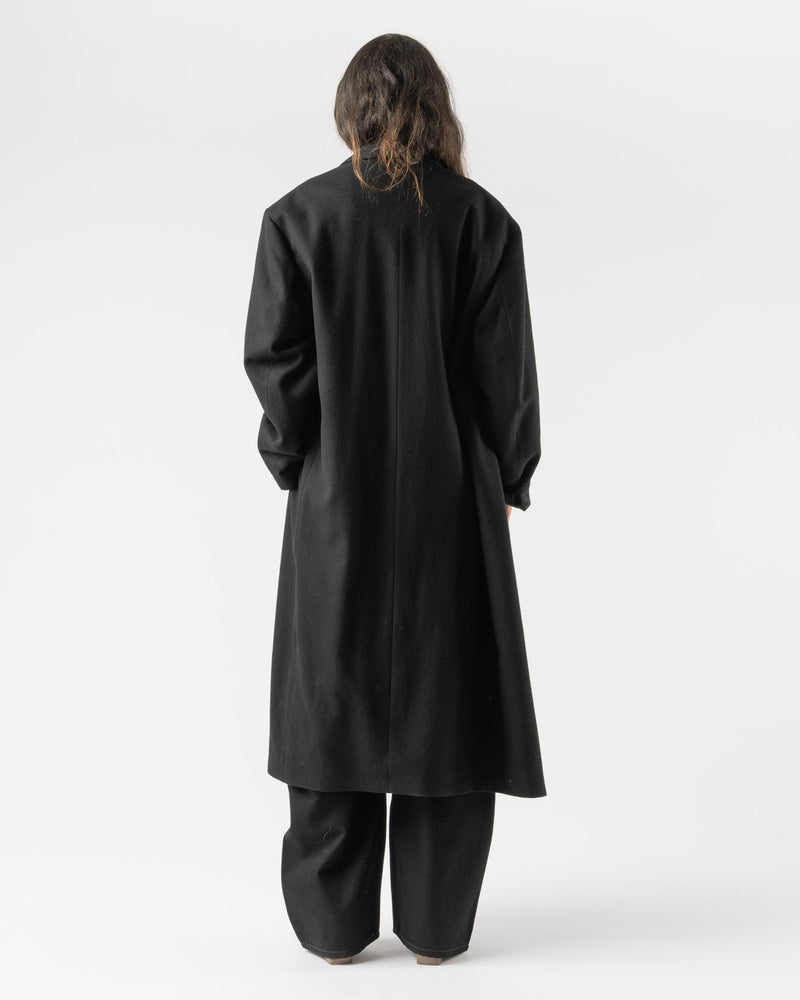 Lemaire-Maxi-DB-Coat-in-Black-Santa-Barbara-Boutique-Jake-and-Jones-Sustainable-Fashion