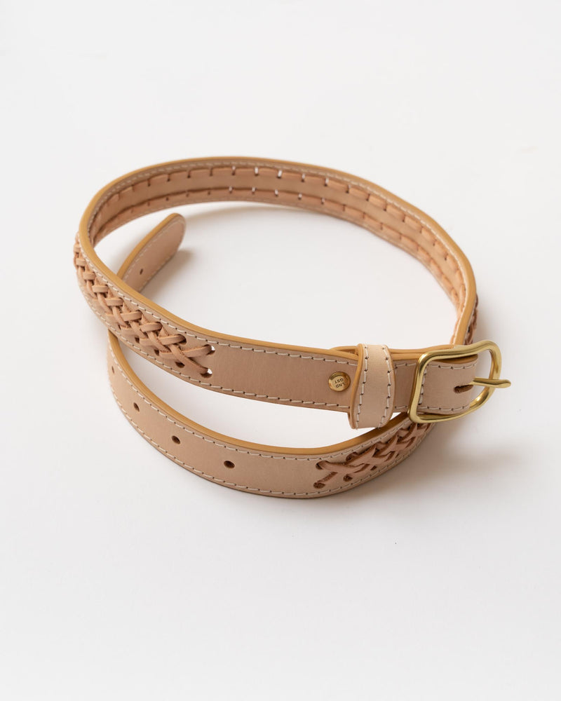 LINDQUIST Braided Belt in Vachetta