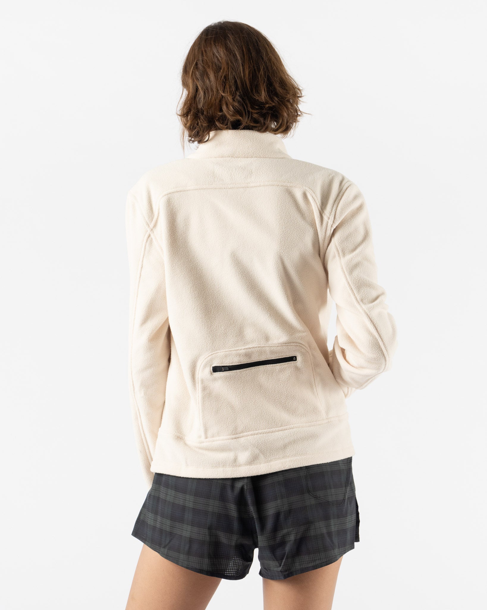 Literary Sport Lucille Polar Fleece Full Zip in Off White