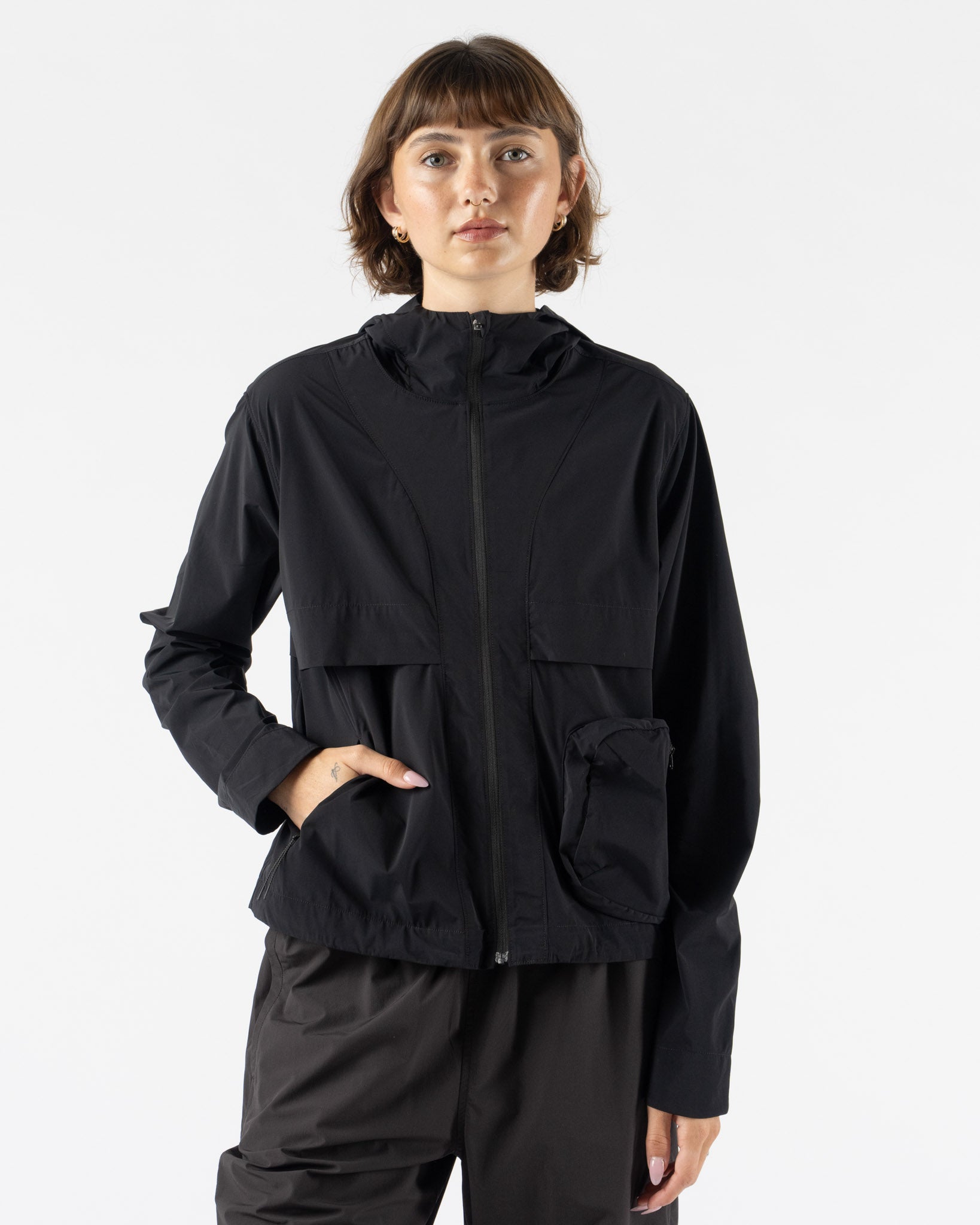 Literary Sport Adrienne Run Jacket in Black