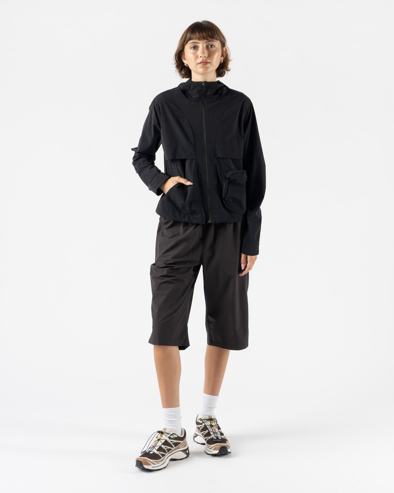 Literary Sport Adrienne Run Jacket in Black