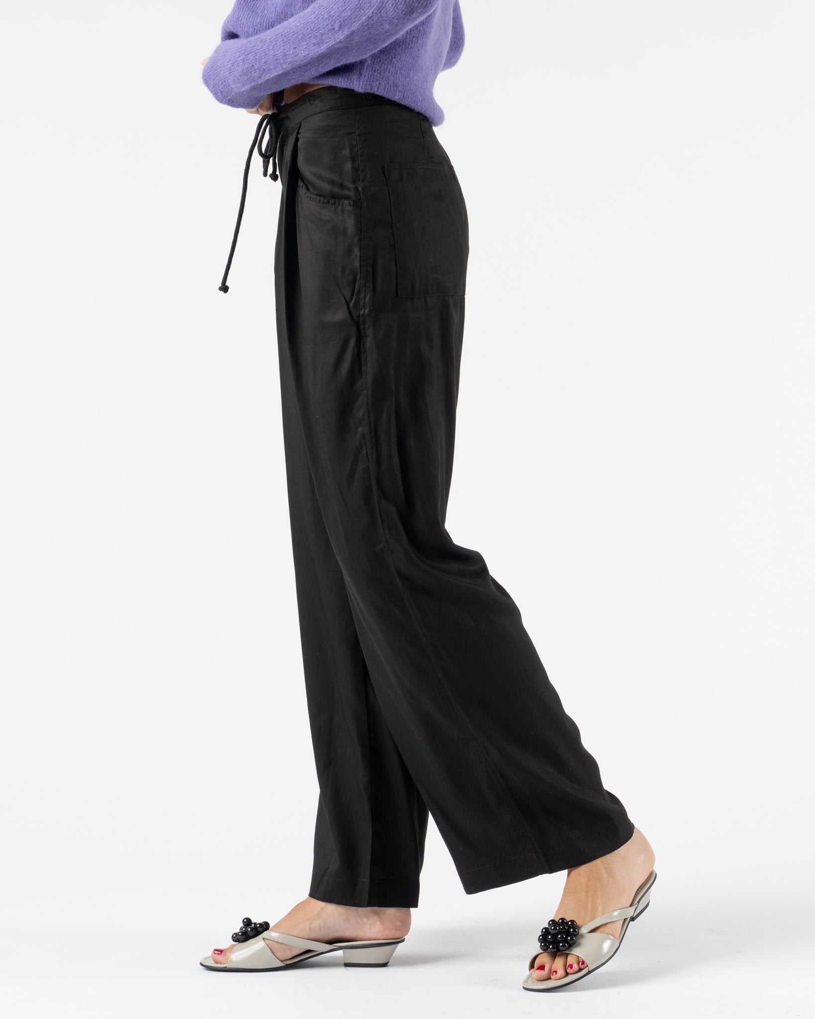 Deiji Studios Tencel Pant in Black