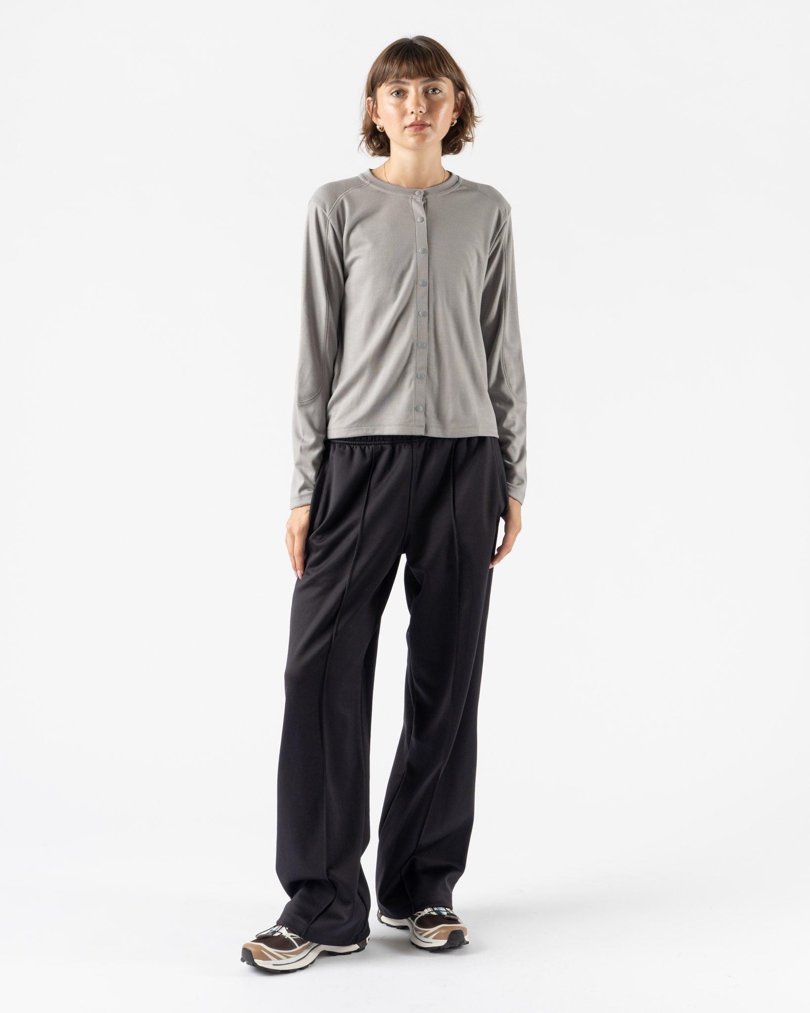 Literary Sport Fanny Coolmax Cardigan in Steel