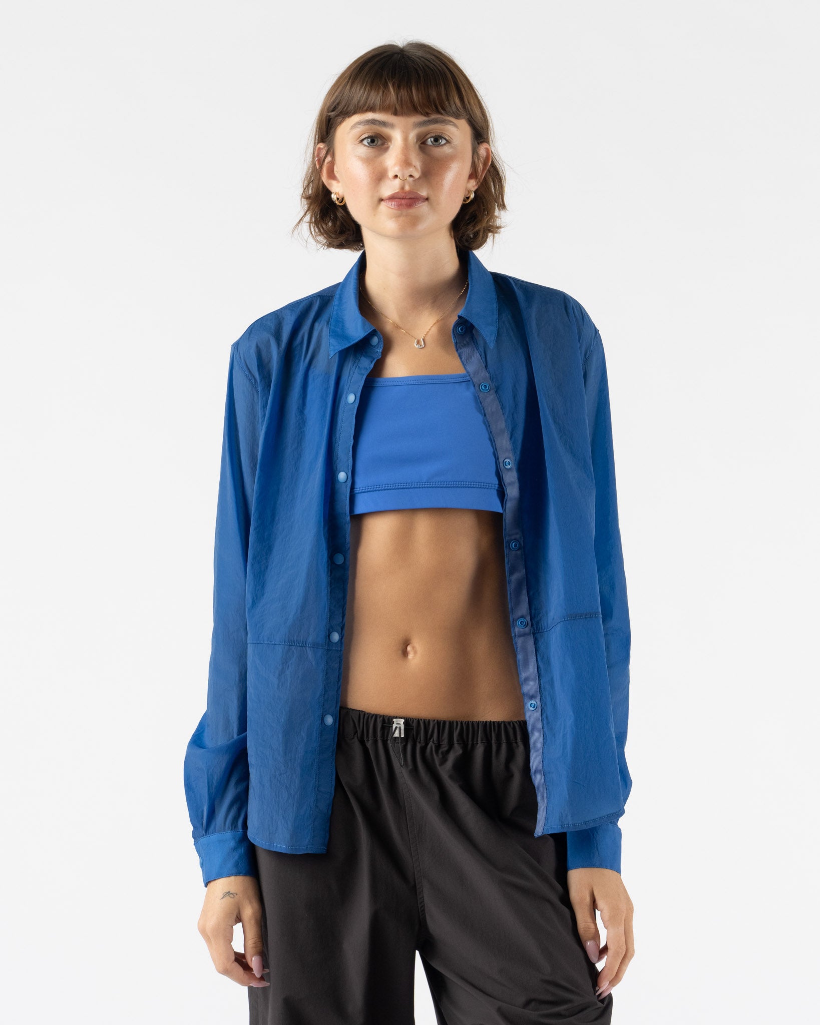 Literary Sport Hana Shirt in Lapis