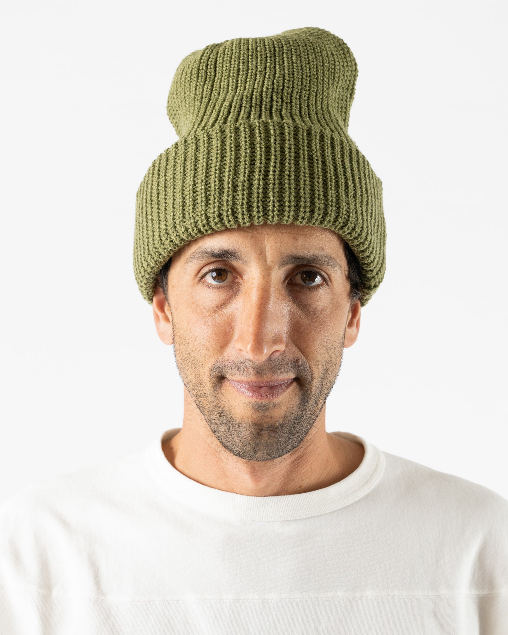 ROTOTO 5075 Cozy Chunkie Beanie in Light Olive