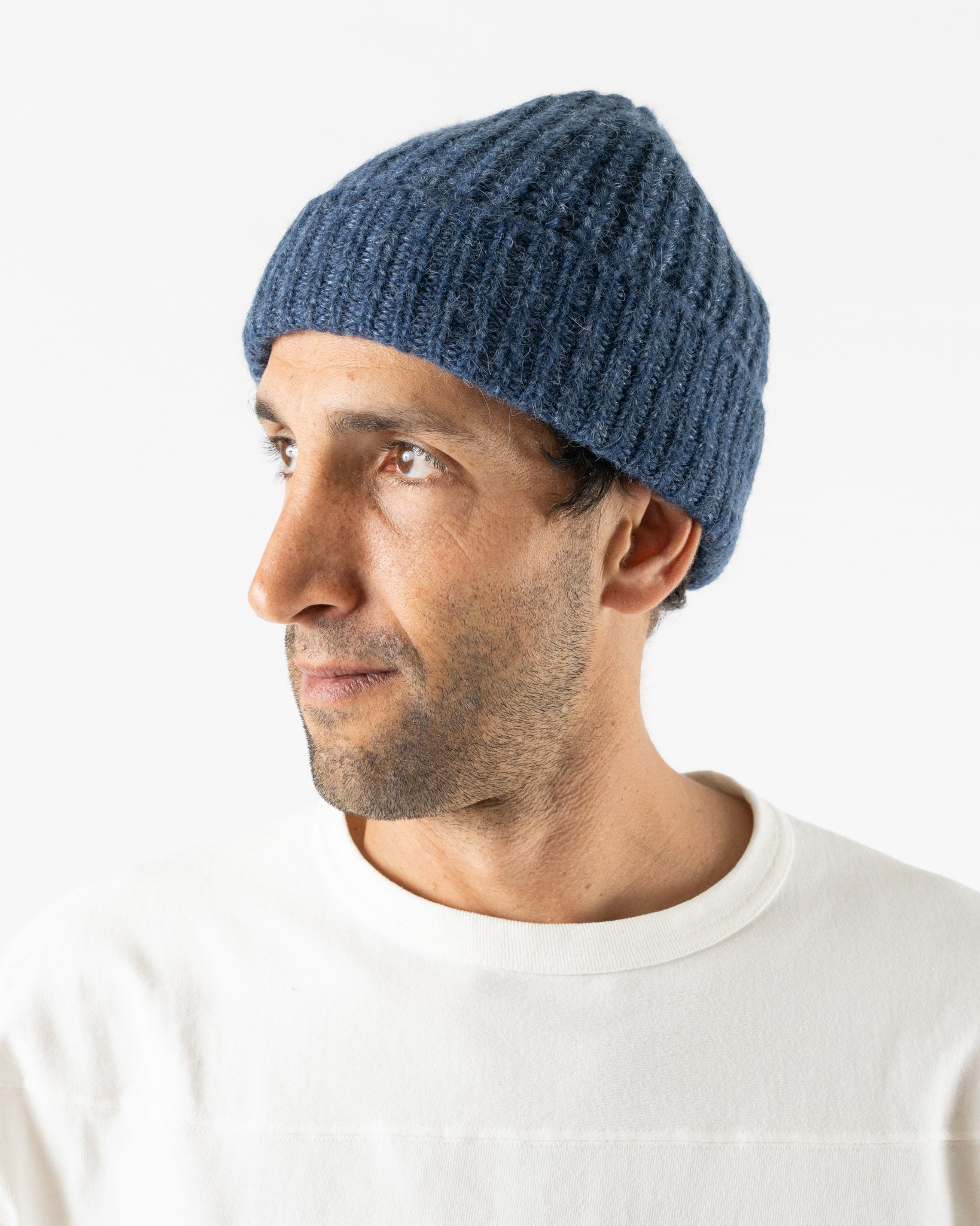 Corridor Alpaca Beanie in Indigo