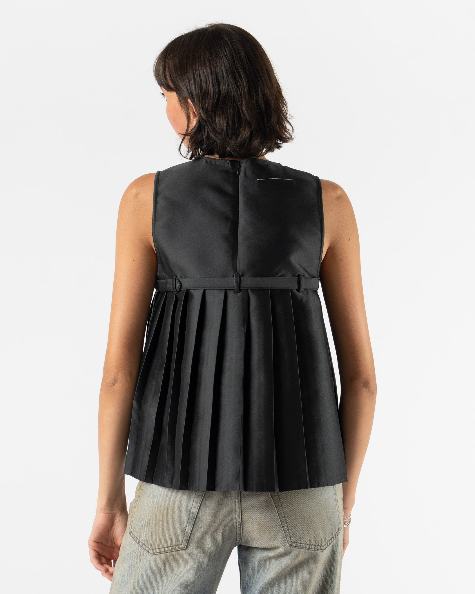 MM6 Maison Margiela Mikado Top in Black