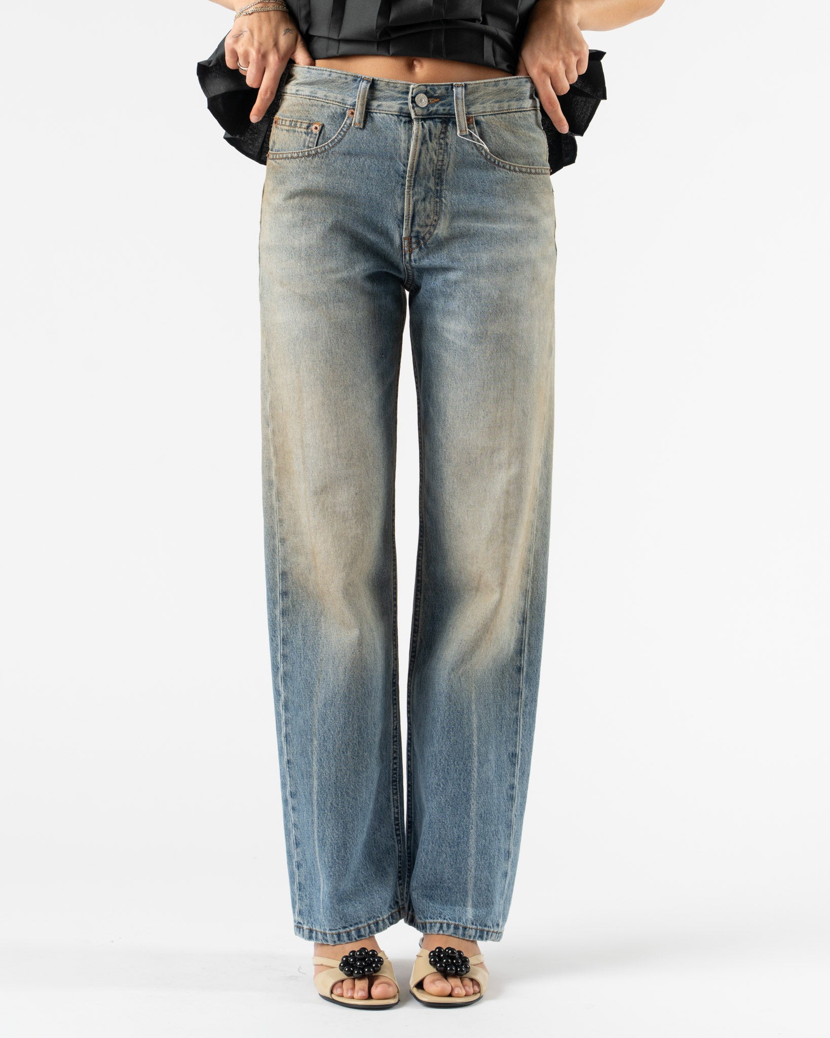 MM6 Maison Margiela Pants 5 Pockets in 11oz Medium Blue