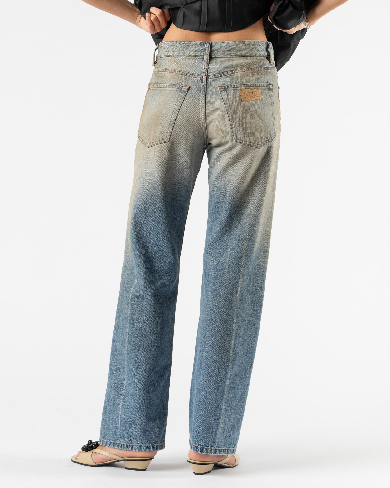 MM6 Maison Margiela Pants 5 Pockets in 11oz Medium Blue