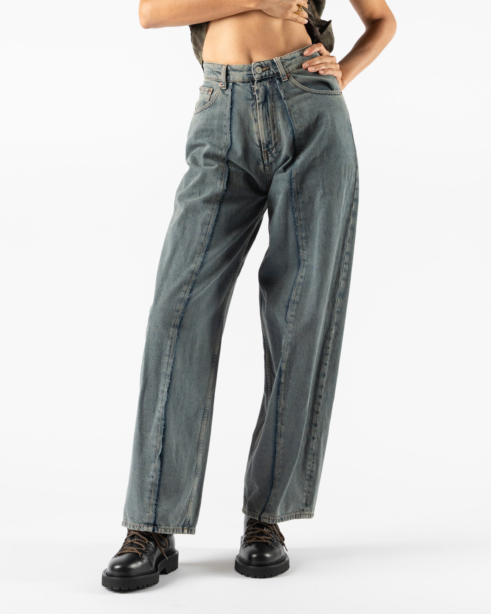MM6 Maison Margiela Pants 5 Pockets in Light Grey