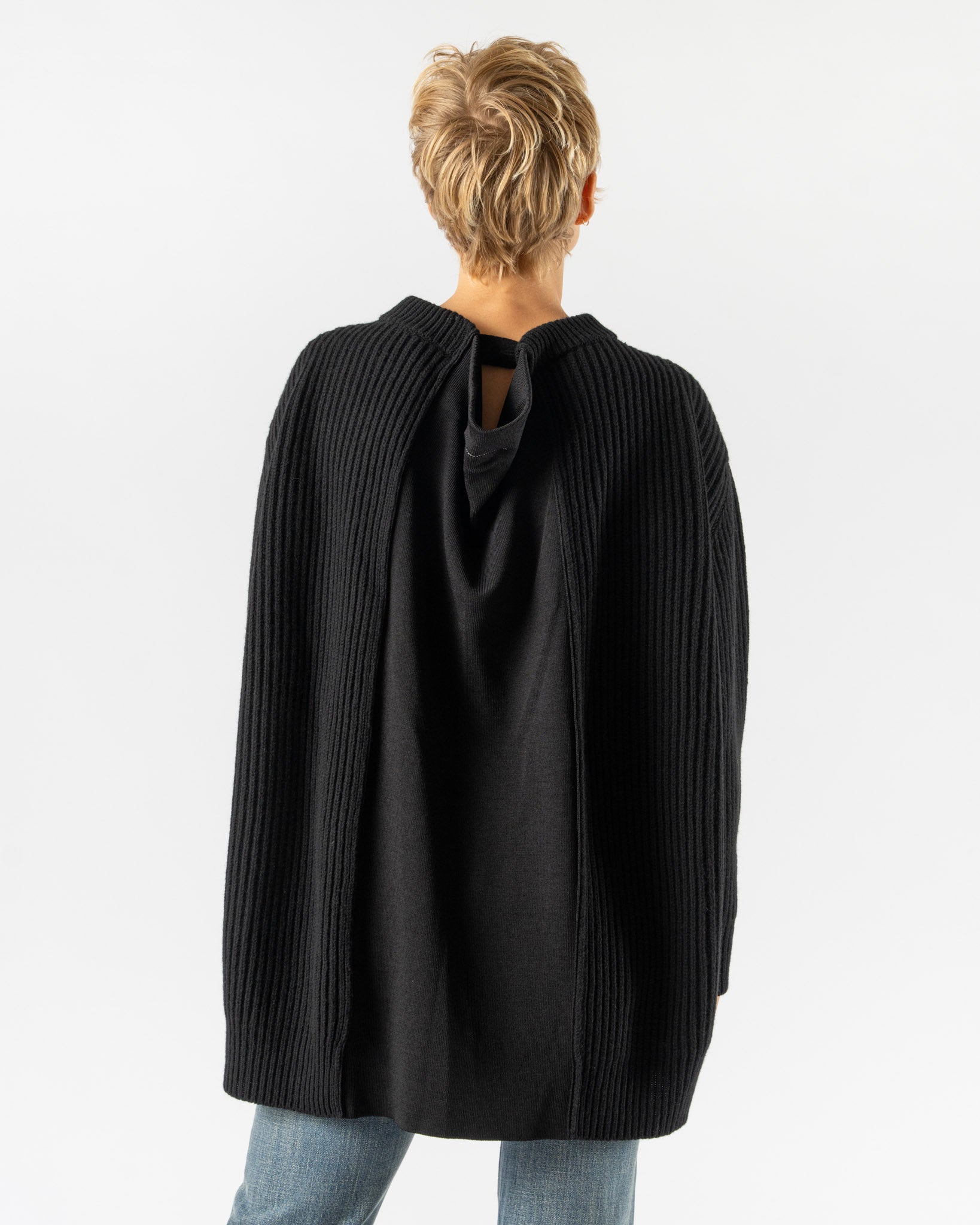 MM6 Maison Margiela Expansion Crewneck in Black