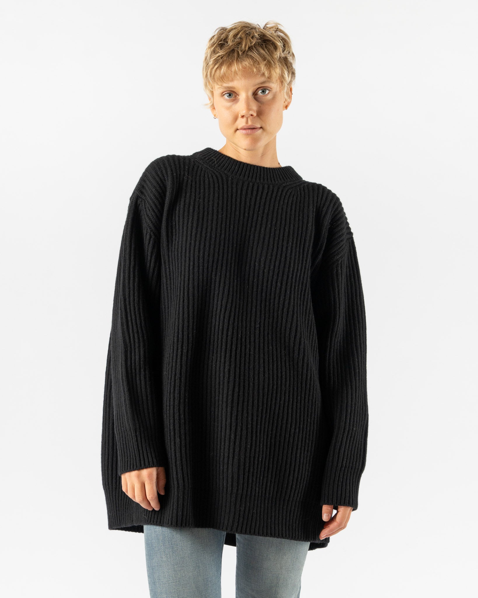 MM6 Maison Margiela Expansion Crewneck in Black