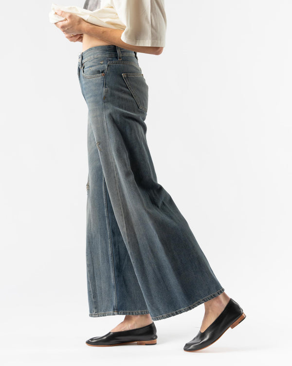 MM6 Maison Margiela Pants 5 Pockets in Grey Blue Denim