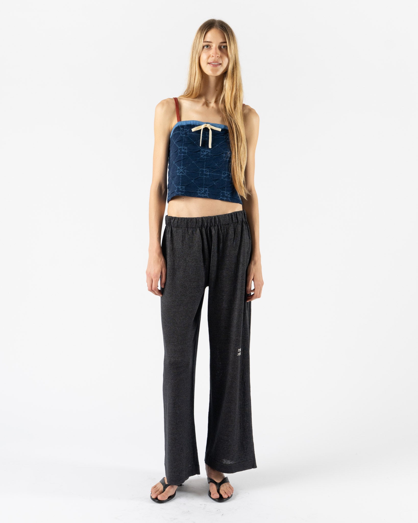 YanYan Mabo Logo Pant in Washed Black