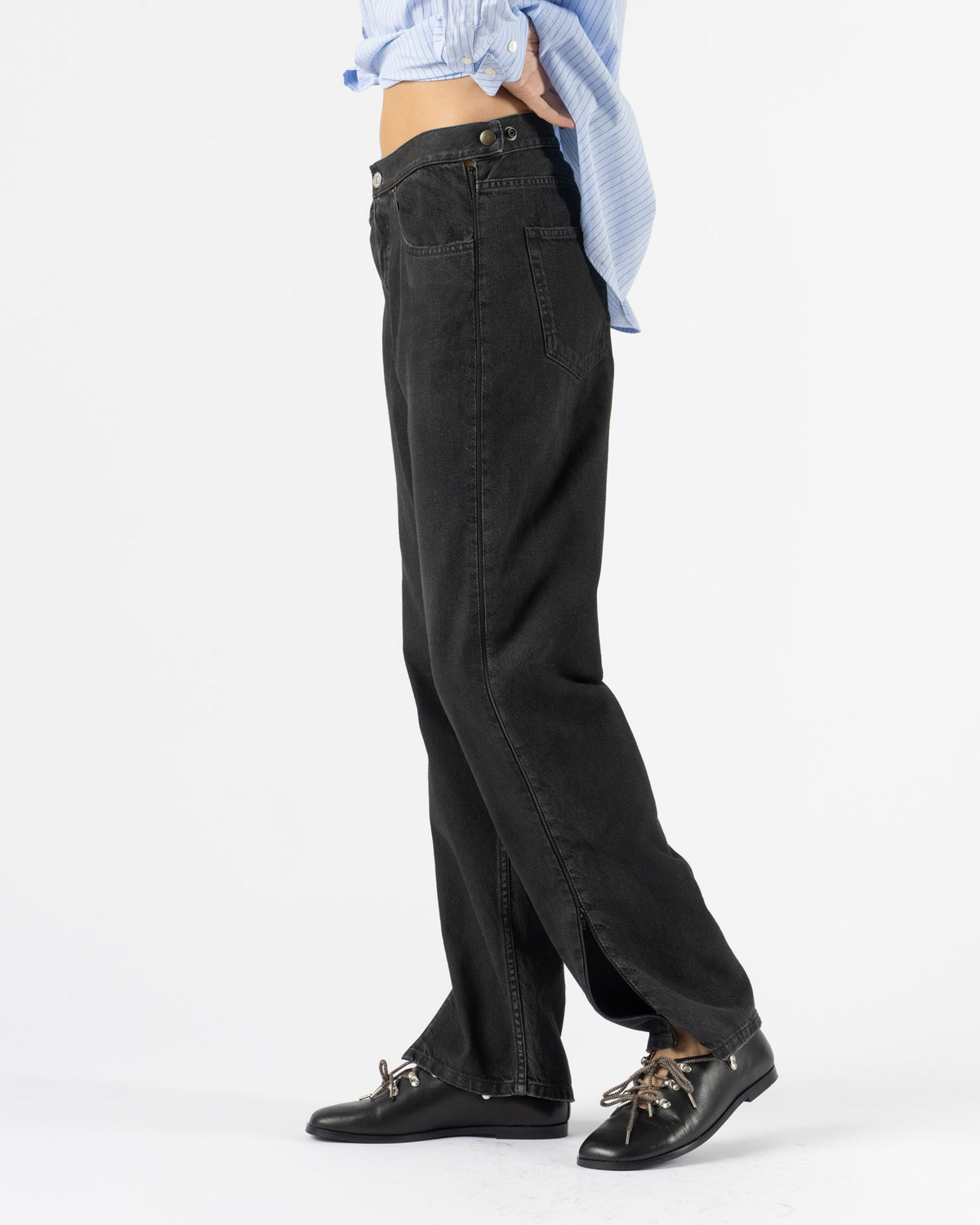 MM6 Maison Margiela Pants 5 Pockets in Black Denim 11oz