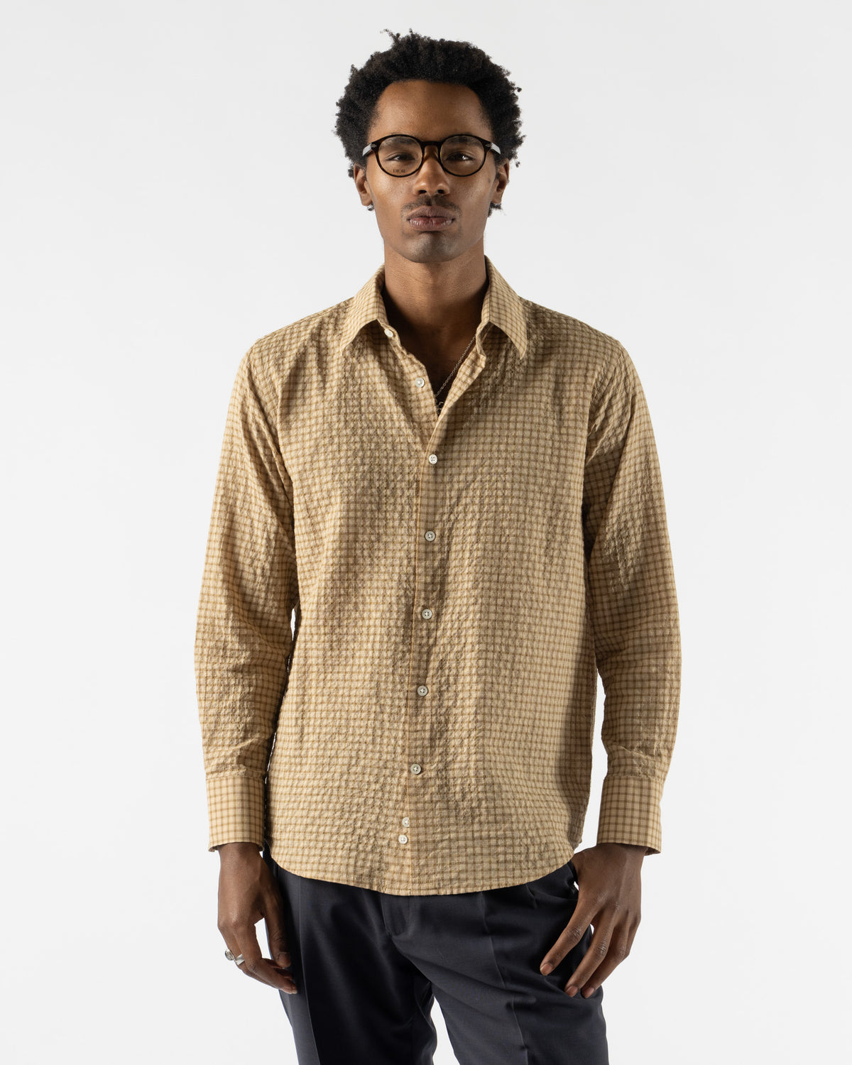Carter Young Business Shirt in Cedar Check