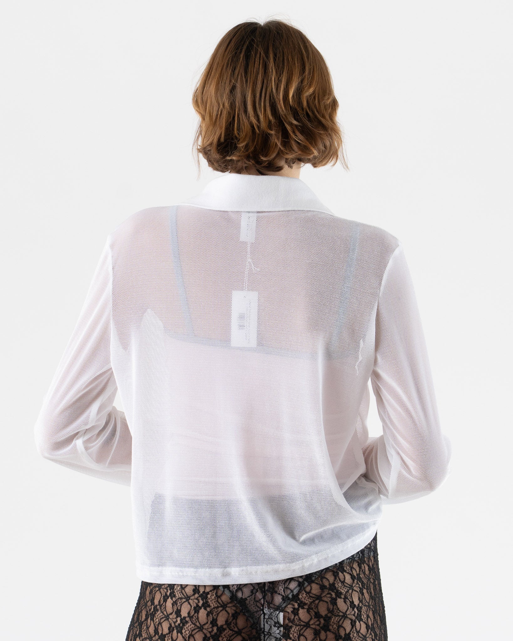 Simone Wild Mesh Velvet Trikot in White