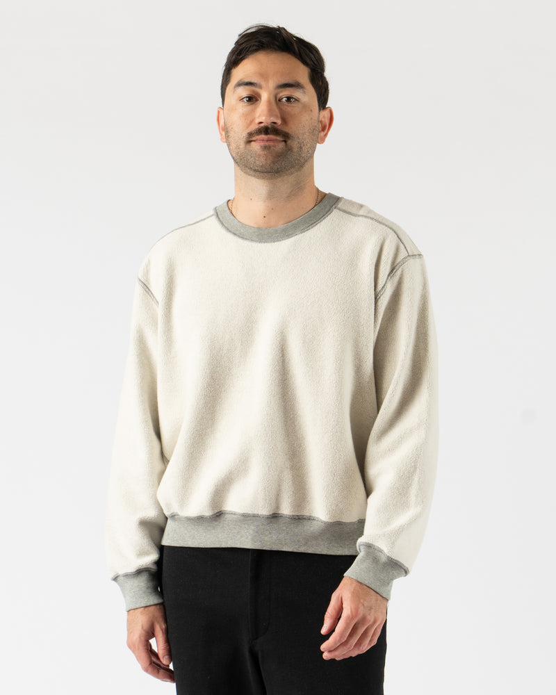 Lady White Co. LW612 Mini Crewneck in Reverse Heather Grey