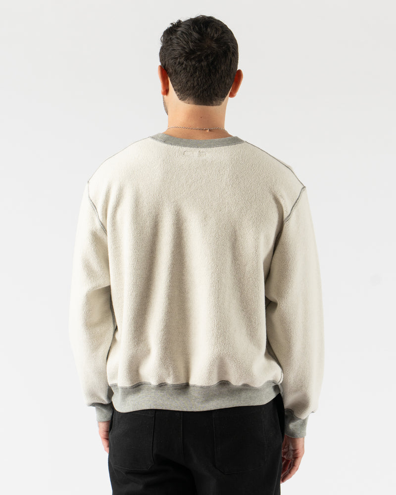 Lady White Co. LW612 Mini Crewneck in Reverse Heather Grey