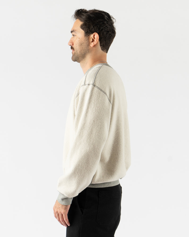 Lady White Co. LW612 Mini Crewneck in Reverse Heather Grey