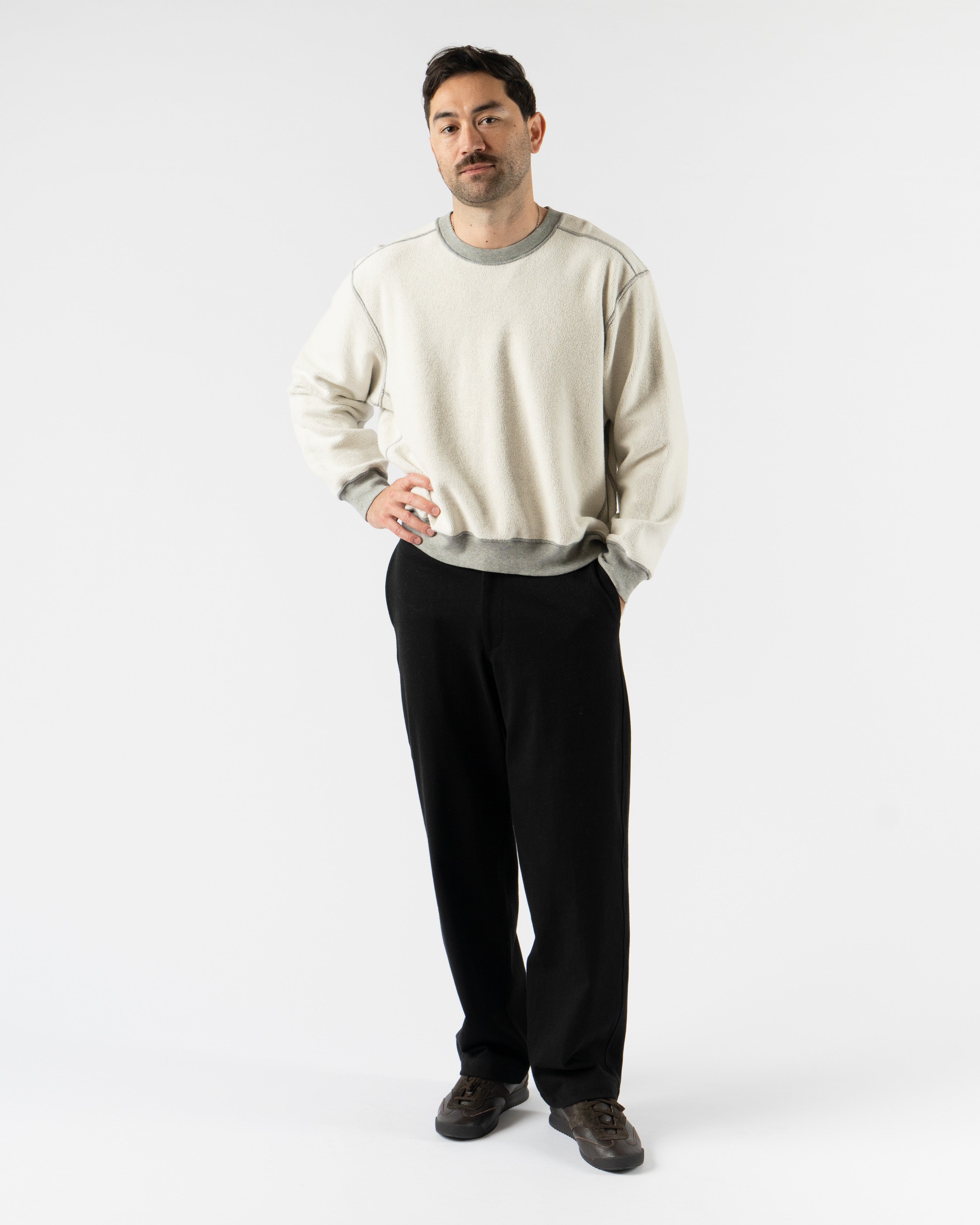 Lady White Co. LW612 Mini Crewneck in Reverse Heather Grey