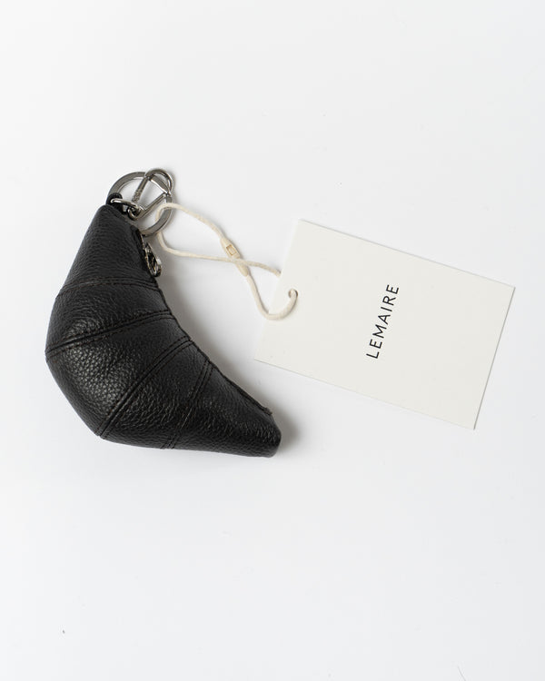 Lemaire Mini Croissant Key Ring in Dark Chocolate