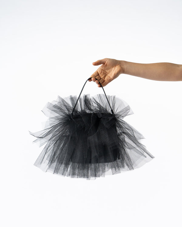 Simone Rocha Mini Frilly Tutu Bag in Black