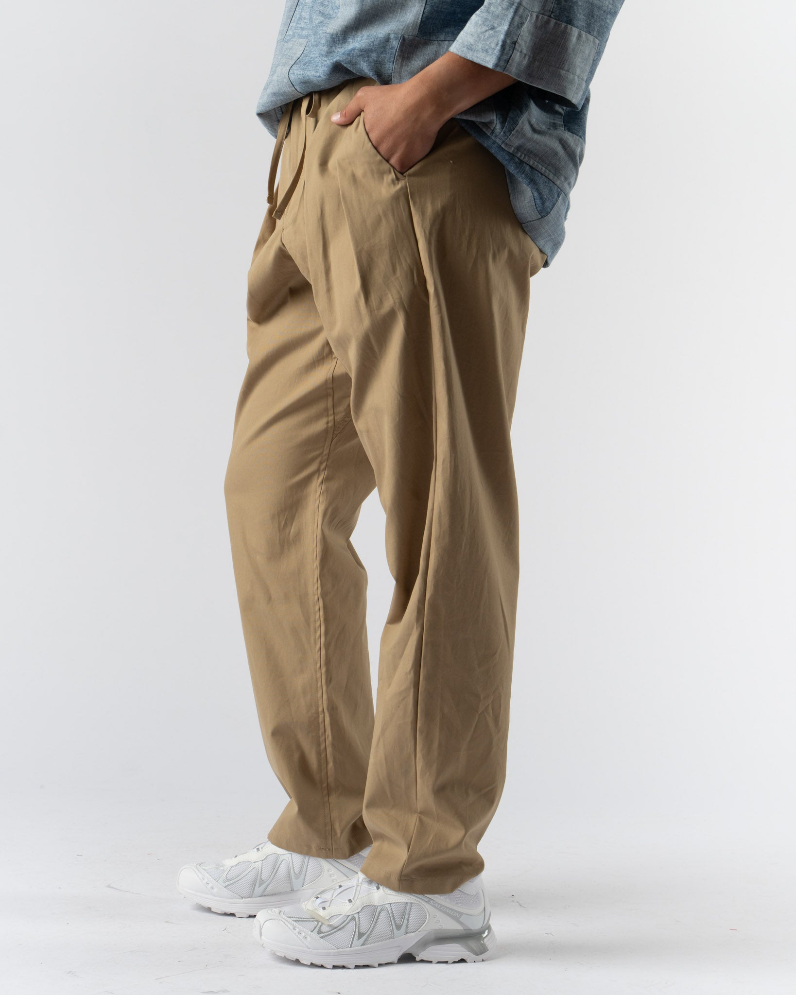 Monitaly Drop Crotch Pants in Khaki