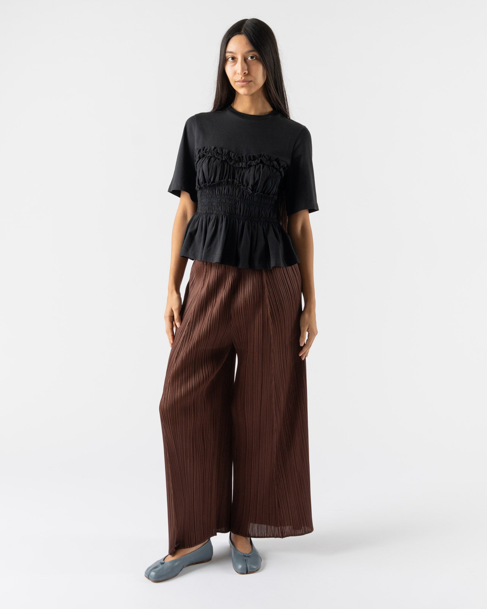 Pleats Please Issey Miyake Monthly Colors November in Brown
