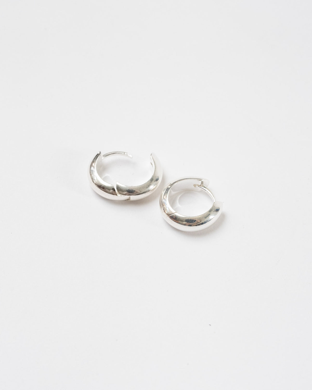 Nathalie Schreckenberg Medium Silver Hoops