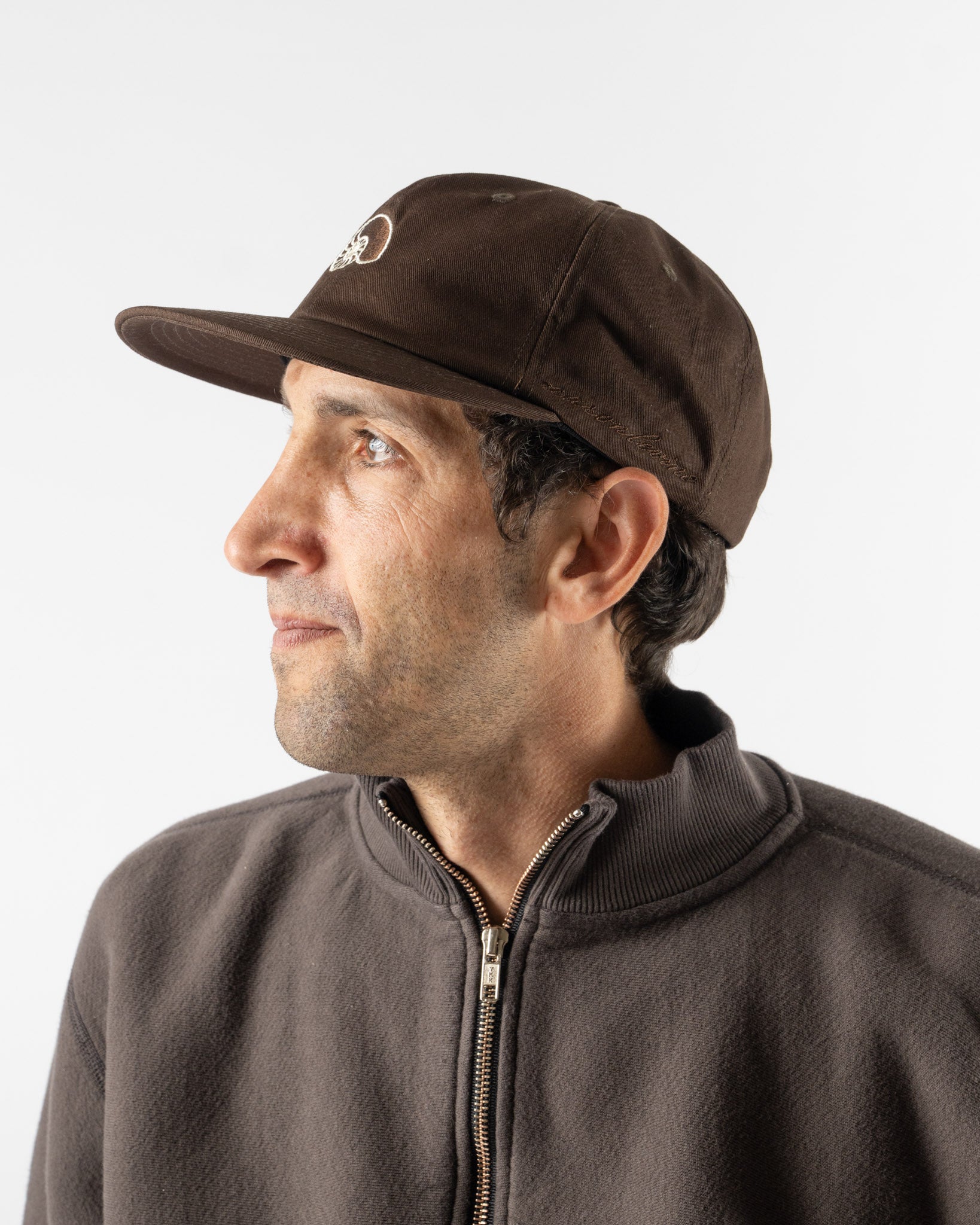 Aaron Levine Nautaulis Cap in Brown
