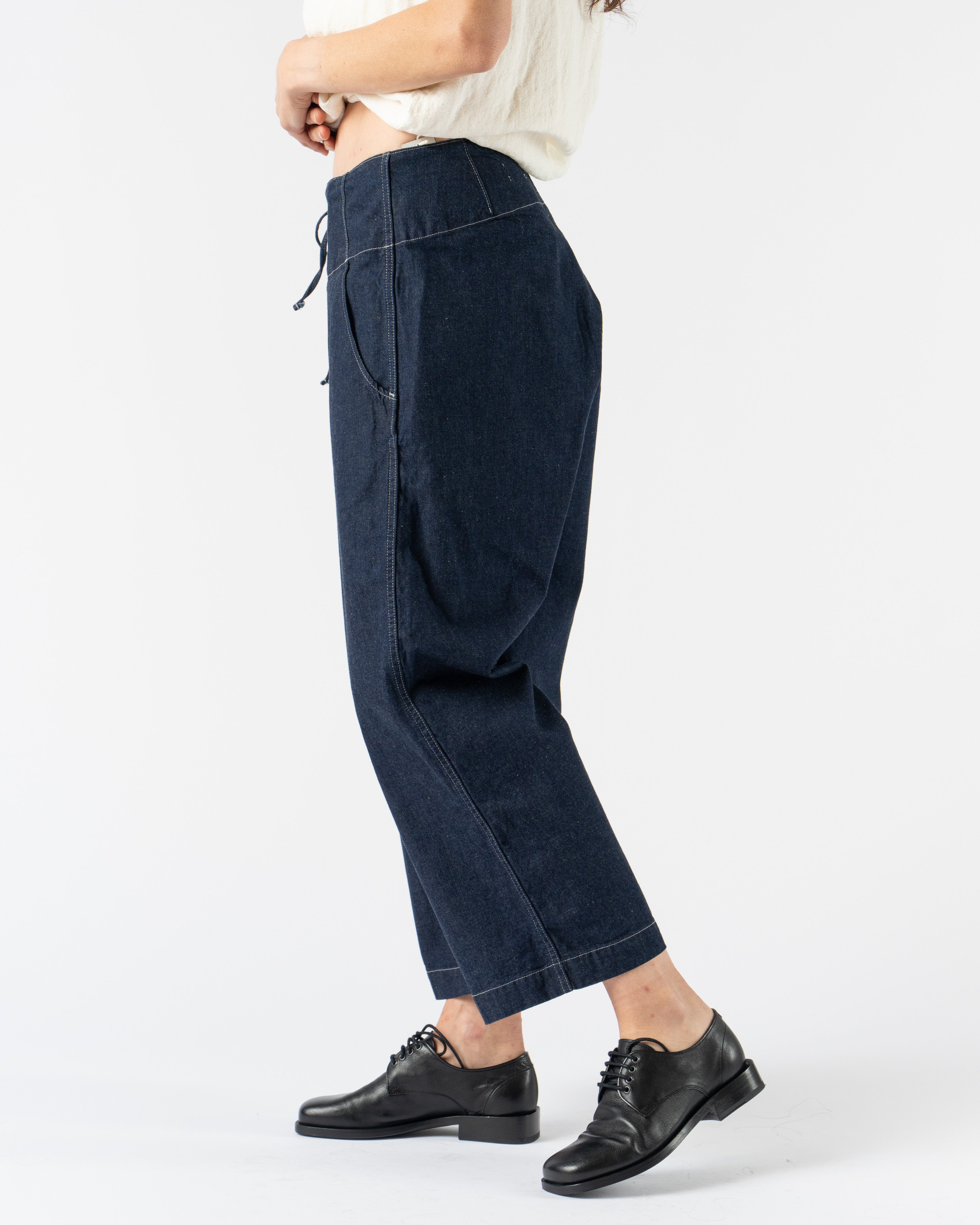 Quitan Naval Thai Pants in One Wash Indigo Oekotex Denim