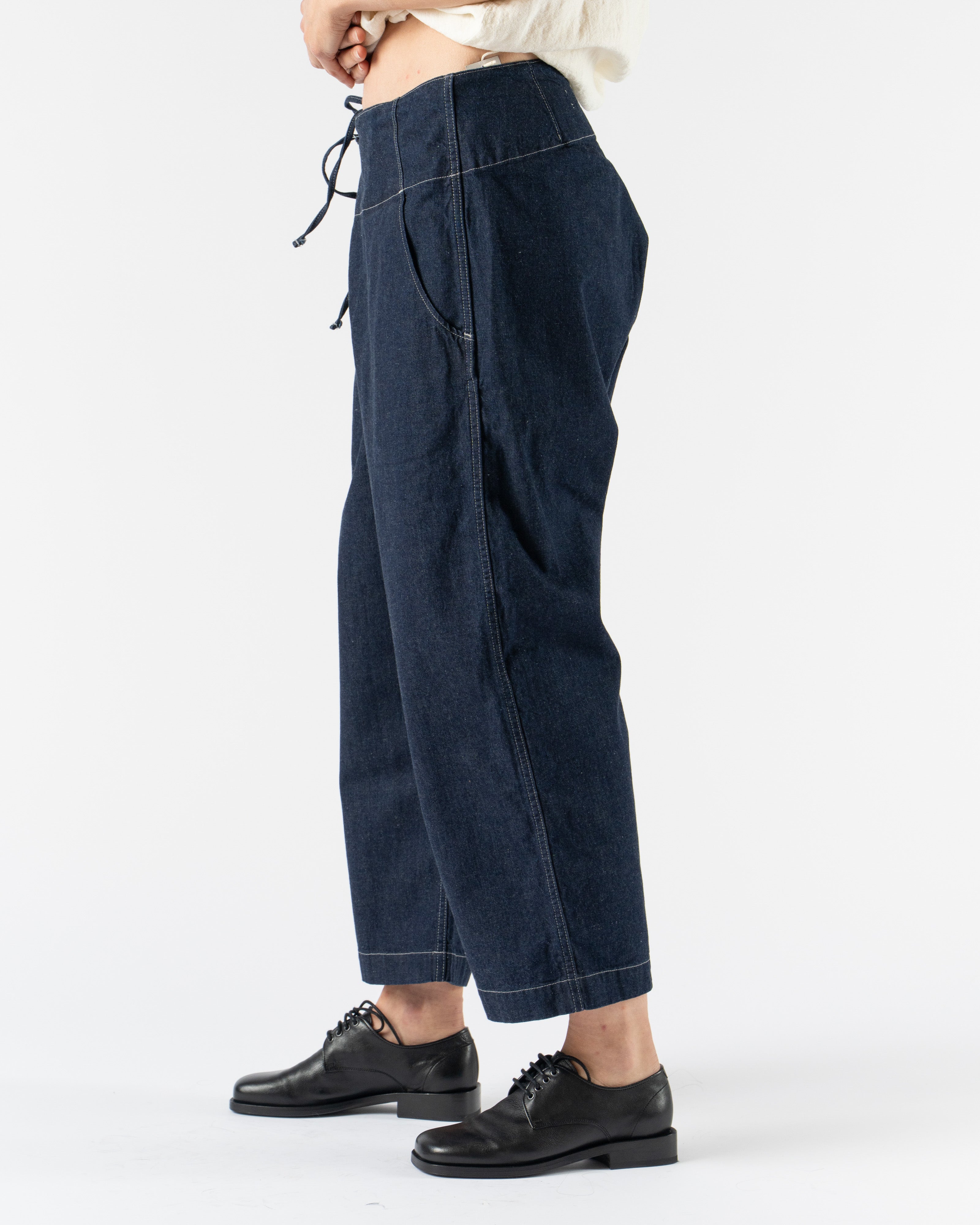 Quitan Naval Thai Pants in One Wash Indigo Oekotex Denim