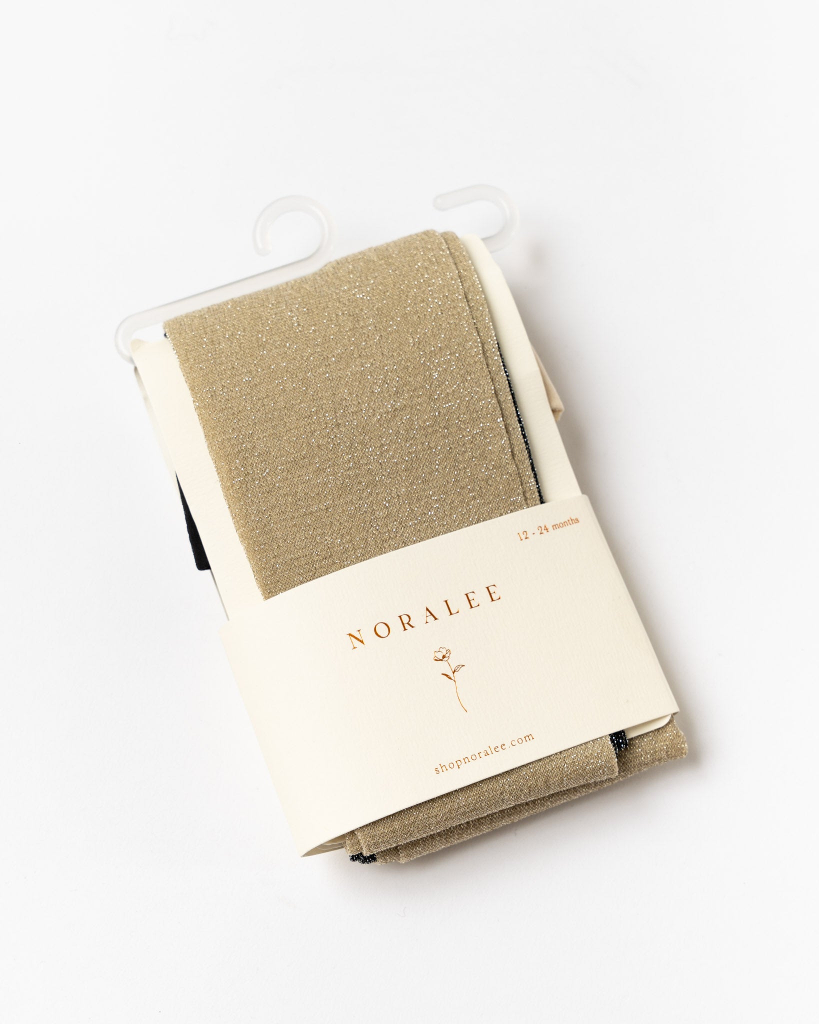 Noralee Shimmer Tights in Ecru/Black