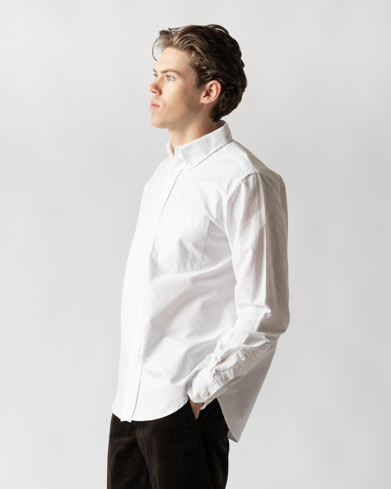 Norse Projects Algot Oxford Monogram in White