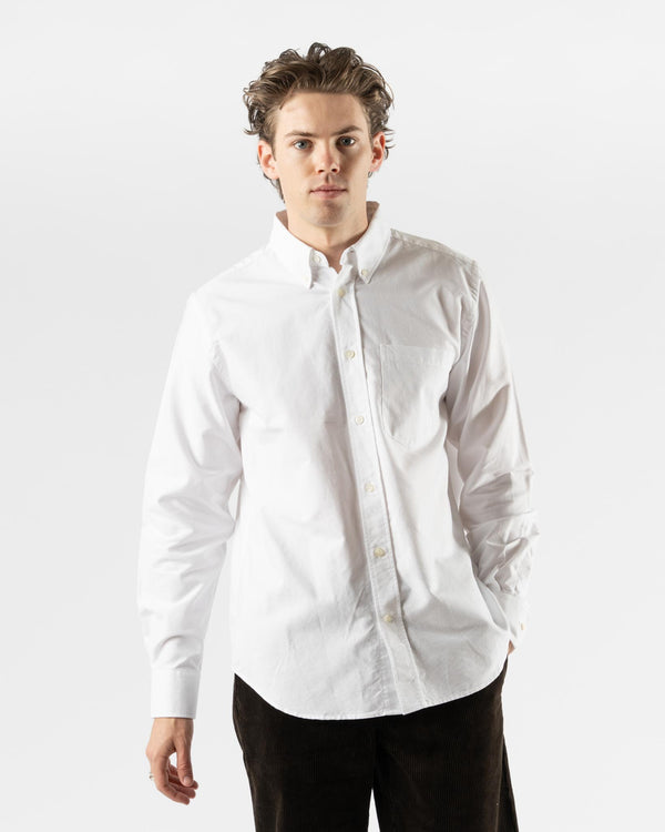 Norse Projects Algot Oxford Monogram in White